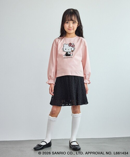 ROPE' PICNIC(ロペピクニック)の「【KIDS/キッズ】【ROPE' PICNIC×ハローキティ】スパンコールロングスリーブTシャツ(Tシャツ/カットソー・キッズ・ホワイト系/ピンク・L/M/S)」の22枚目の写真