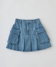 【SETUP対象】カーゴプリーツミニスカート