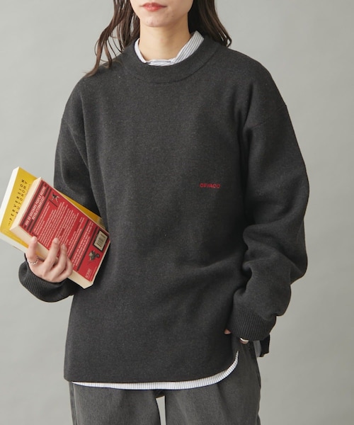 【GEVACO】ワンポイント刺繍プルオーバー