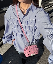 CIAOPANIC | フリルドッキングオーバーシャツ(トップス)