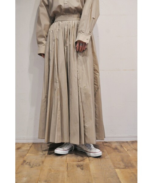 --（--）の「ボリュームギャザースカート（スカート・レディース・ホワイト/ベージュ/ブラウン/ブラック・one）」の4枚目の写真