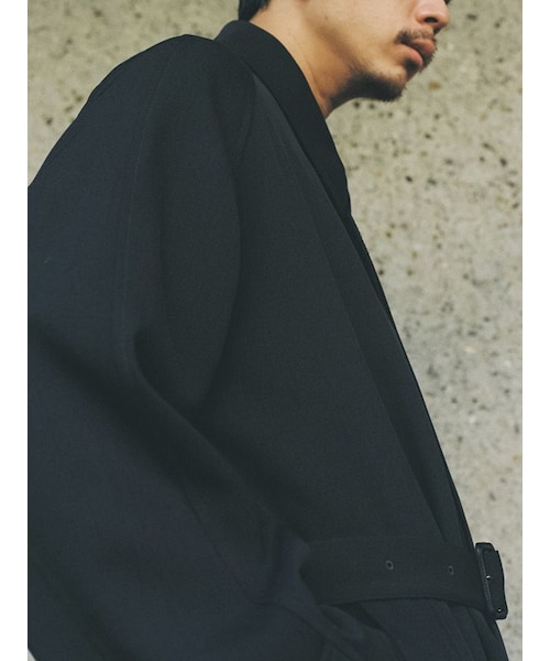 LIDNM（リドム）の「T/W KERSEY BALMACAAN COAT（ステンカラー