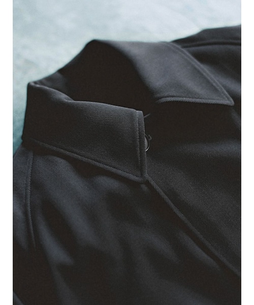 LIDNM（リドム）の「T/W KERSEY BALMACAAN COAT（ステンカラーコート・メンズ・ブラック・S/M/L）」の15枚目の写真
