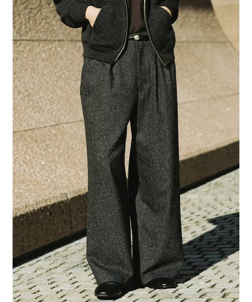 【LIDNM】WOOL MILLED IVY PANTS LIDNM（リドム）の「WOOL MILLED IVY PANTS（スラックス）」 - WEAR