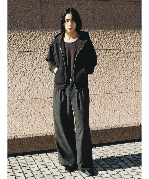 LIDNMリドムSILK NEP WOOL PANTS スラックスMサイズ LIDNM / Llife ONLINE STORE / SILK NEP WOOL PANTS