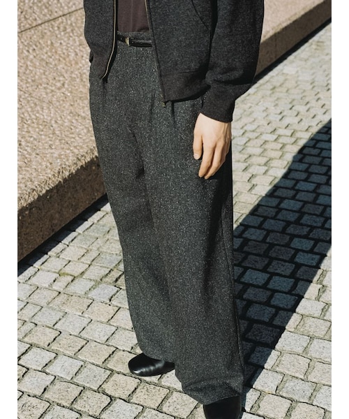 【LIDNM】SILK NEP WOOL PANTS LIDNM / Llife ONLINE STORE / SILK NEP WOOL PANTS
