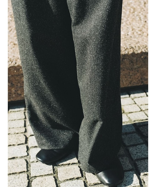 LIDNM（リドム）の「SILK NEP WOOL PANTS（スラックス）」 - WEAR