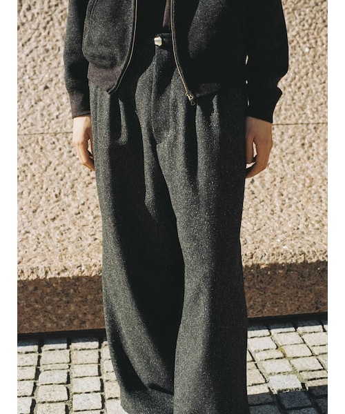 パンツ LIDNM SILK NEP WOOL PANTS LIDNM ONLINE STORE / SILK NEP WOOL PANTS