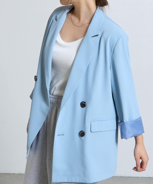 SS先行予約】オーバーダブルテーラードジャケット