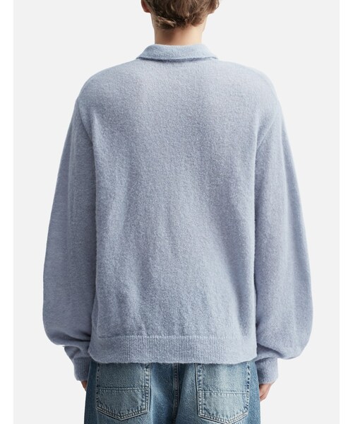 専用 Our Legacy evening polo Livid Blue OUR LEGACY イブニングニットポロ Livid Blue (OUR LEGACY