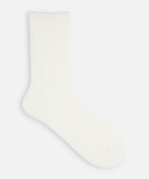 靴下屋（クツシタヤ）の「ローゲージ2×2リブソックス/011142760（その他・レディース・オフホワイト01/キナリ04/クロ09/グレー11/グレージュ56/クリーム60/グリーン72/サックス80/シアン83/コン84/パープル92・M~L(22.5~24.5)）」の12枚目の写真