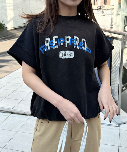 CIAOPANIC（チャオパニック）の「【RePRODUCTION LABEL / リプロダクションレーベル】ショートスリーブスウェット（トップス・メンズ・アイボリー/ネイビー/ライムグリーン/ブラック・L/S）」の2枚目の写真