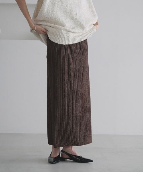 LOWRYS FARM（ローリーズファーム）の「ジャガードプリーツスカート（スカート・アイボリー08/ブラック09/ブラウン58/グリーン72・F）」の20枚目の写真