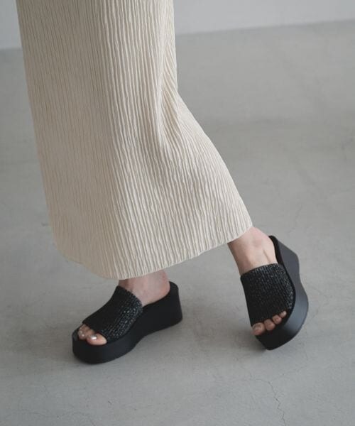 LOWRYS FARM（ローリーズファーム）の「ジャガードプリーツスカート（スカート・アイボリー08/ブラック09/ブラウン58/グリーン72・F）」の9枚目の写真