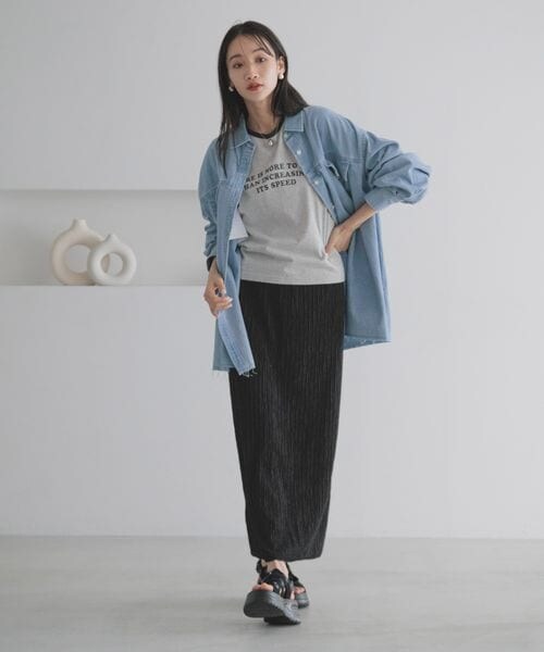 LOWRYS FARM（ローリーズファーム）の「ジャガードプリーツスカート（スカート・アイボリー08/ブラック09/ブラウン58/グリーン72・F）」の15枚目の写真