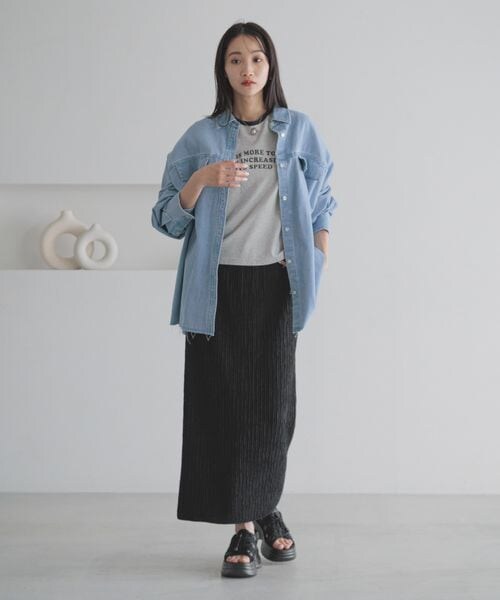 LOWRYS FARM（ローリーズファーム）の「ジャガードプリーツスカート（スカート・アイボリー08/ブラック09/ブラウン58/グリーン72・F）」の13枚目の写真