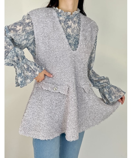 【近日削除】RE-BRANDED（リブランディッド）　カシミア　ニットベスト 近日削除】RE-BRANDED（リブランディッド） カシミア ニット