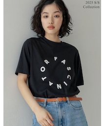 Re:EDIT（リエディ）の「サークルロゴTシャツ - トップス通販 | 人気レディースファッション - Re:EDIT（リエディ）（トップス）」