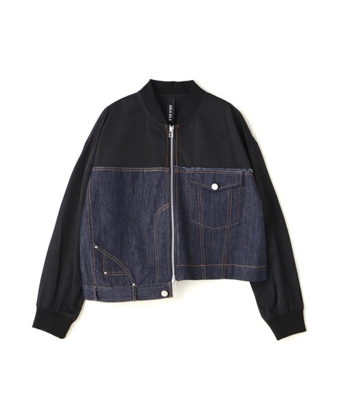B'2nd（ビーセカンド）の「AULA AILA（アウラ アイラ）別注デニムコンビネーションブルゾン（ジャケット/アウター・インディゴ・0）」の11枚目の写真