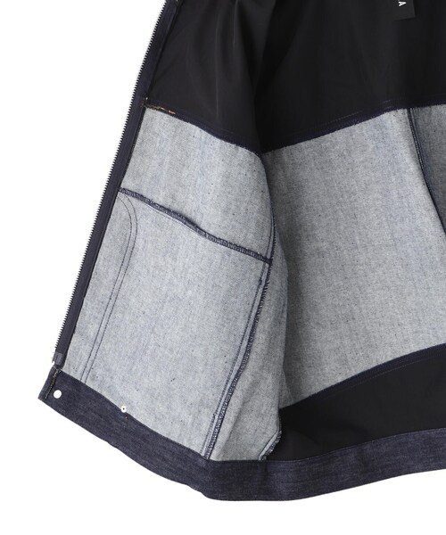 B'2nd（ビーセカンド）の「AULA AILA（アウラ アイラ）別注デニムコンビネーションブルゾン（ジャケット/アウター・インディゴ・0）」の14枚目の写真