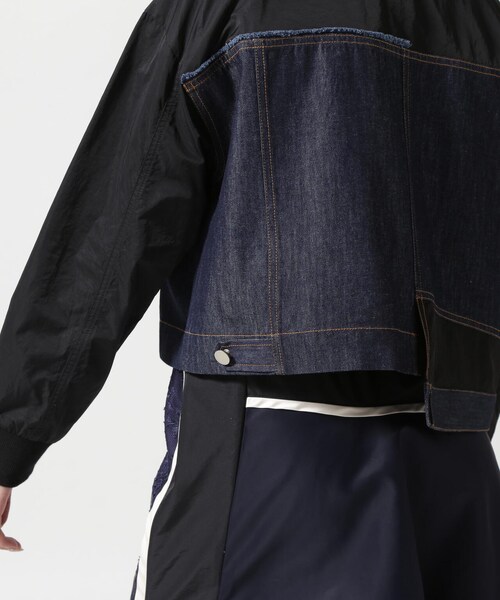 B'2nd（ビーセカンド）の「AULA AILA（アウラ アイラ）別注デニムコンビネーションブルゾン（ジャケット/アウター・インディゴ・0）」の10枚目の写真