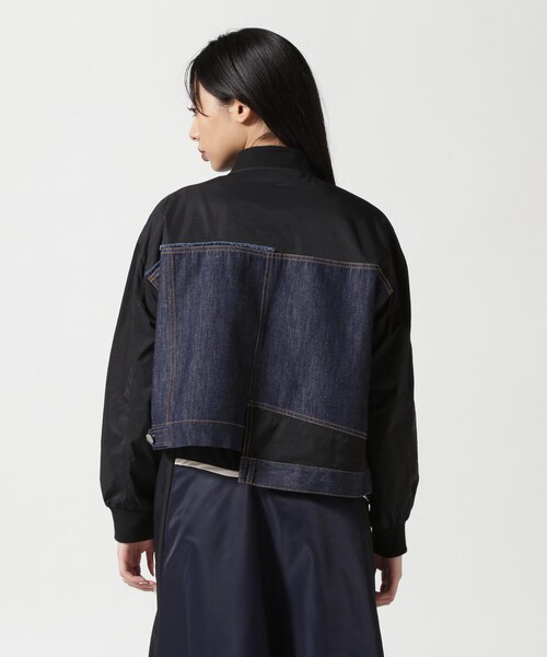 B'2nd（ビーセカンド）の「AULA AILA（アウラ アイラ）別注デニムコンビネーションブルゾン（ジャケット/アウター・インディゴ・0）」の5枚目の写真