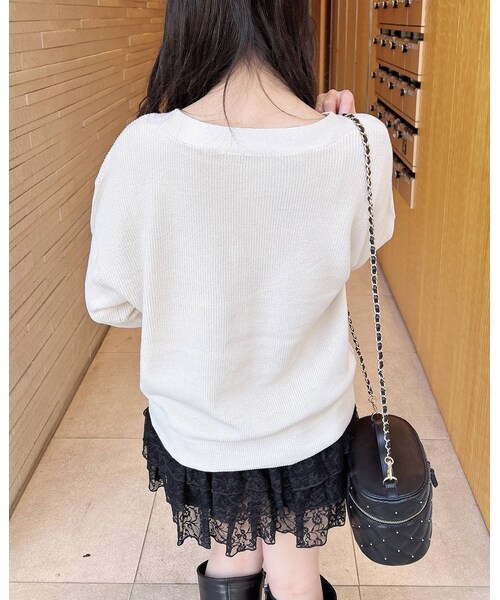 INGNI（イング）の「【春の新作】レースフリルミニスカパン（スカート・レディース・ｵﾌﾎﾜｲﾄ/ｸﾛ・F）」の11枚目の写真