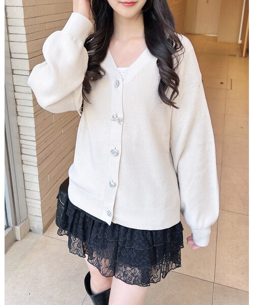 INGNI（イング）の「【春の新作】レースフリルミニスカパン（スカート・レディース・ｵﾌﾎﾜｲﾄ/ｸﾛ・F）」の13枚目の写真