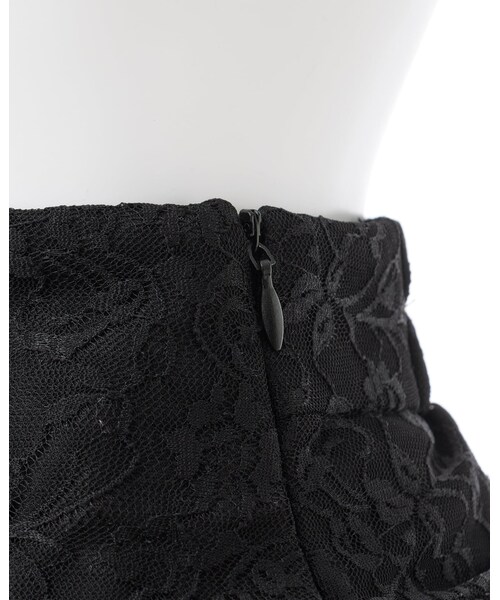 INGNI（イング）の「【春の新作】レースフリルミニスカパン（スカート・レディース・ｵﾌﾎﾜｲﾄ/ｸﾛ・F）」の4枚目の写真