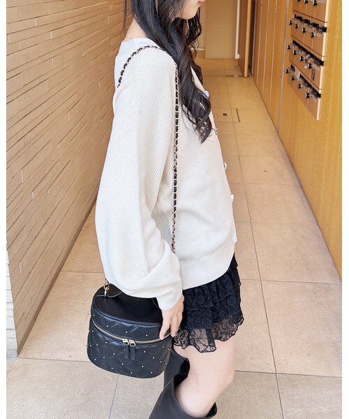 INGNI（イング）の「【春の新作】レースフリルミニスカパン（スカート・レディース・ｵﾌﾎﾜｲﾄ/ｸﾛ・F）」の12枚目の写真