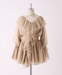 one after another NICE CLAUP | 【tullecollection】フリルチュールチュニック(その他トップス)