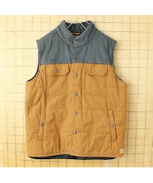 -- | USA RED HEAD 中綿ベスト メンズL ブラウン アウトドア キャンプ アメリカ古着(ベスト)