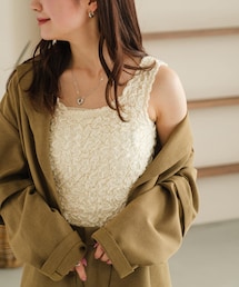 Kastane | シャーリングタンク(タンクトップ)