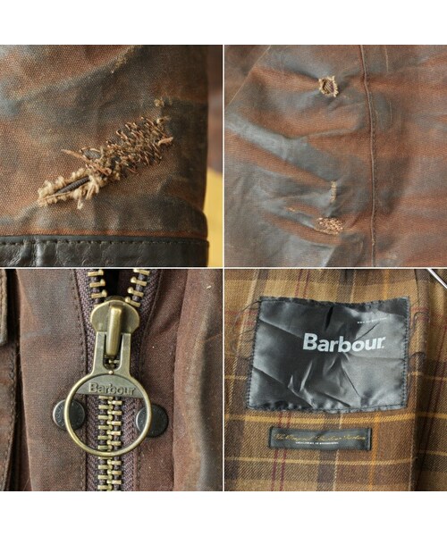 Barbour(バブアー)の「00s ENGLAND製 Barbour BARNARD FIELD JACKET バブアー ワックスコットン オイルドジャケット ライナー付 カバーオール メンズL ブラウン(カバーオール・レディース・ブラウン・L)」の3枚目の写真