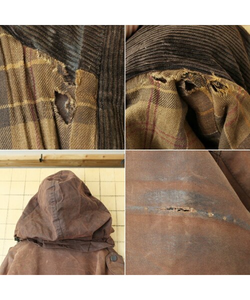 Barbour(バブアー)の「00s ENGLAND製 Barbour BARNARD FIELD JACKET バブアー ワックスコットン オイルドジャケット ライナー付 カバーオール メンズL ブラウン(カバーオール・レディース・ブラウン・L)」の4枚目の写真