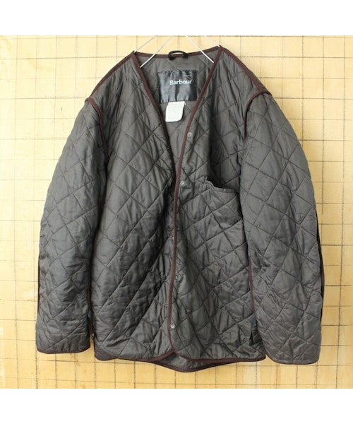Barbour(バブアー)の「00s ENGLAND製 Barbour BARNARD FIELD JACKET バブアー ワックスコットン オイルドジャケット ライナー付 カバーオール メンズL ブラウン(カバーオール・レディース・ブラウン・L)」の7枚目の写真