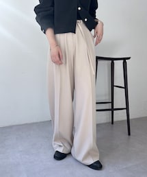 mystic | ベルト付き2タックパンツ(パンツ)