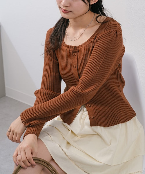 OAS ★★ ② OAS25SS-20 ノースリーブニット レディース ブラウン M OAS ノースリーブニット OAS25SS-20 ブラウン Mの通販 by CIRCULABLE