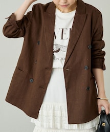 LOUNGEDRESS（ラウンジドレス）の「リネンピークドラペルジャケット