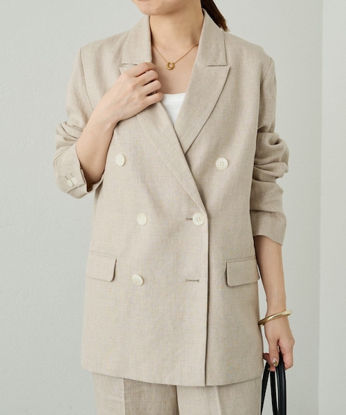 LOUNGEDRESS（ラウンジドレス）の「リネンピークドラペルジャケット