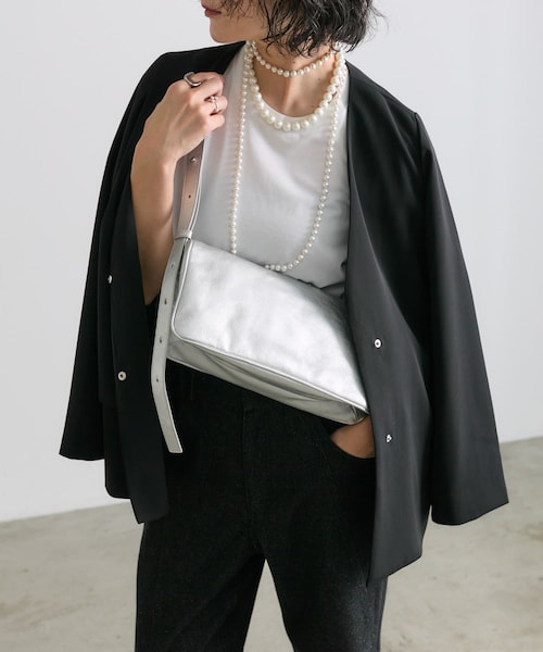 ear PAPILLONNER ミニスワローマチショルダーバッグ アイボリー スワローマチショルダーバッグ price:¥18,700（Tax in） color:silver