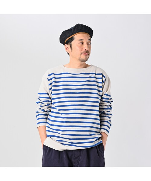 45R(フォーティファイブアール)の「ニットソーの908バスクTシャツ 45R(フォーティファイブアール)の「ニットソーの908バスクTシャツ