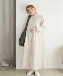 Crisp | ワンポイントストライプワンピース[c2R3640](シャツワンピース)