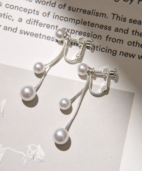 Lattice（Lattice）の「パールイヤリング（イヤリング・レディース・ゴールド/シルバー・FREE）」の2枚目の写真