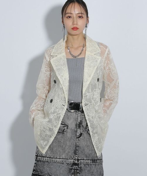 n*y様 HARE・フラワーレースジャケット HARE（ハレ）の「flowerレースジャケット（）」 - WEAR
