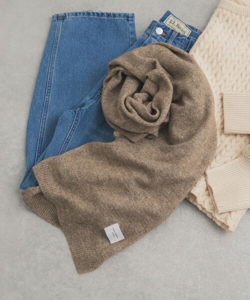 URBAN RESEARCH DOORS（アーバンリサーチドアーズ）の「メランジニットストール（ストール/ショール・レディース・L.GRAY/BROWN/CHARCOAL・one）」の15枚目の写真