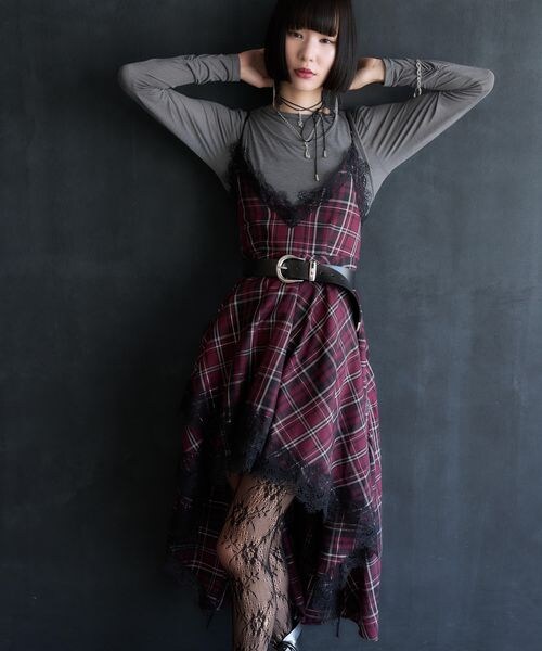 HARE（ハレ）の「タータンチェックキャミワンピース（）」 - WEAR
