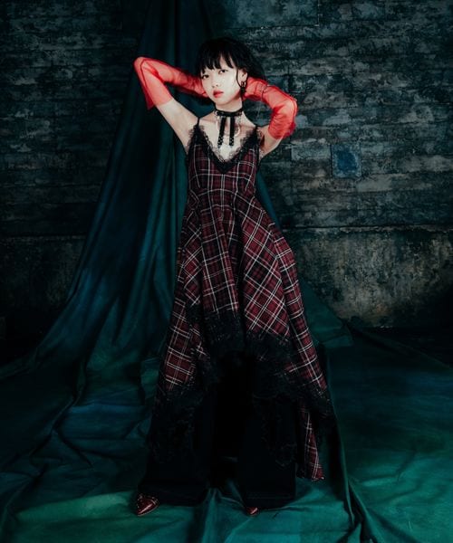 【最終値下げ】HARE タータンチェック キャミワンピース HARE（ハレ）の「タータンチェックキャミワンピース（）」 - WEAR