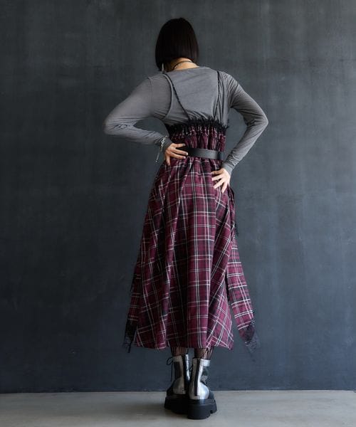 HARE（ハレ）の「タータンチェックキャミワンピース（）」 - WEAR
