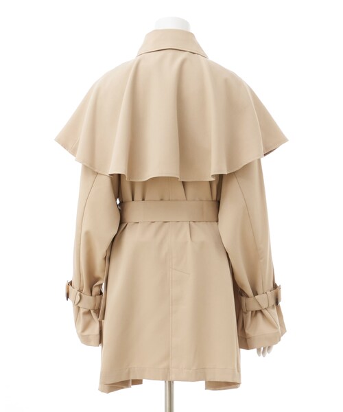 INGNI（イング）の「【WEB限定】【春の新作】ケープ付ミディ丈トレンチコート（ジャケット/アウター・レディース・ﾗｲﾄﾍﾞｰｼﾞｭ/ﾍﾞｰｼﾞｭ・M）」の2枚目の写真